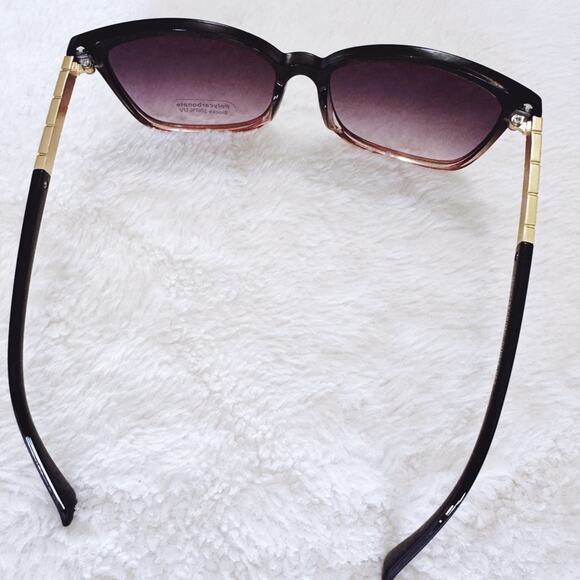 Joanne Clear w/ Purple Tint Square Sunglasses - Picture 6 of 15